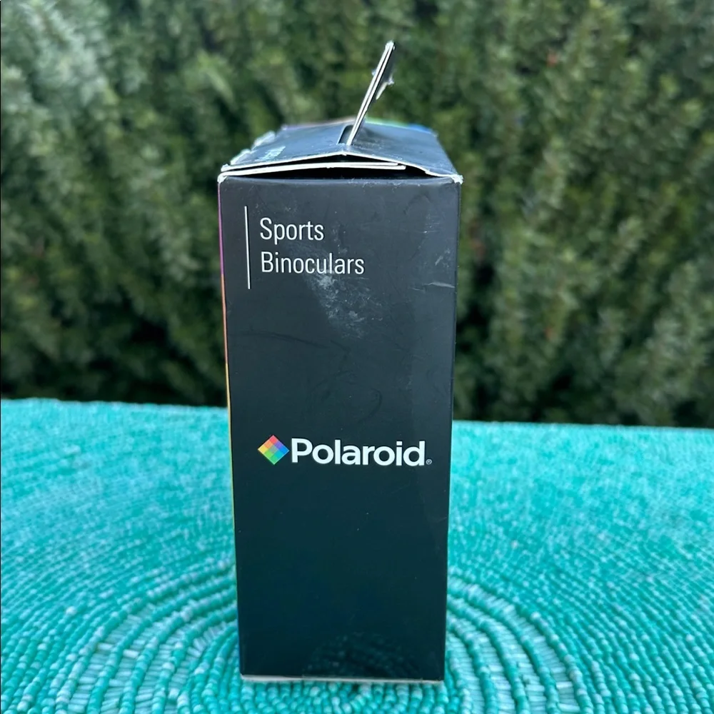 Polaroid Black Sports Binoculars with Blue Accents